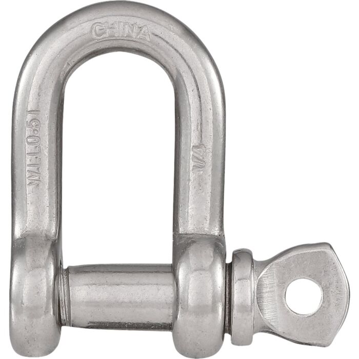 National Hardware National D Shackles, Stainless Steel, 1/4 In.