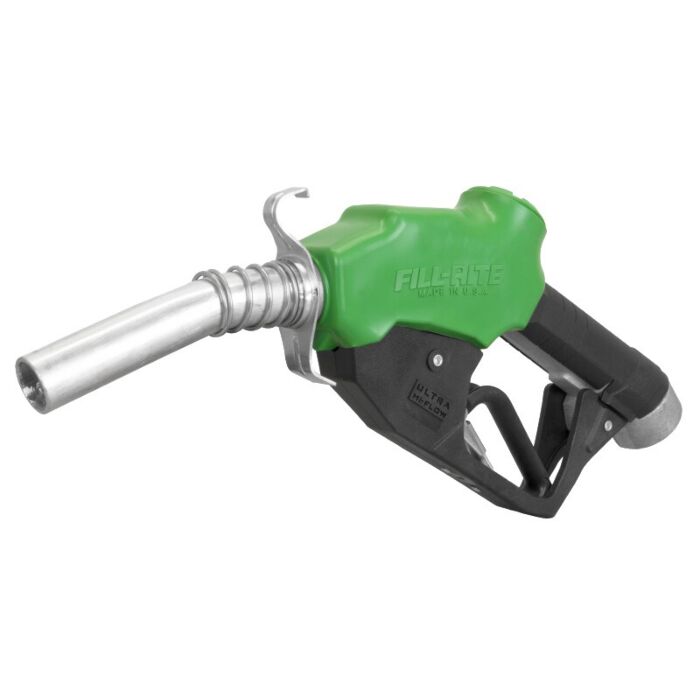 Fill-Rite 6 in Aluminum 1 in NPT Fuel Nozzle With Green Boot