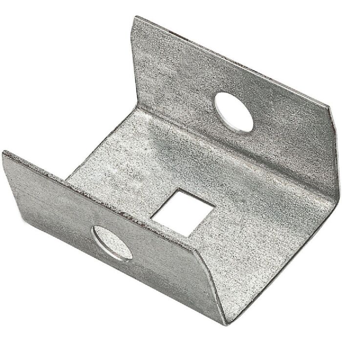National Hardware Galvanized Box Rail Barn Door End Cap