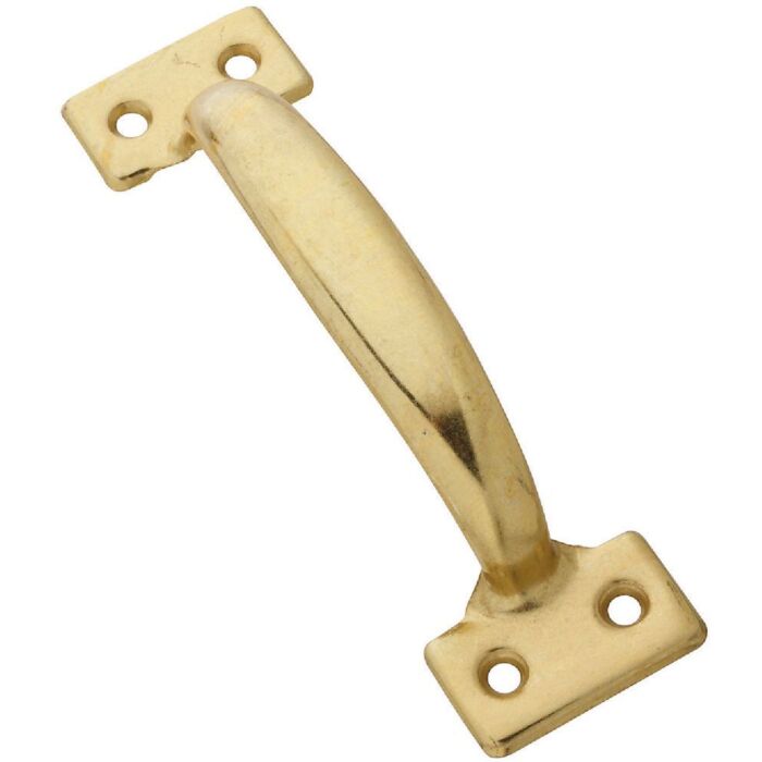 National Hardware 6-1/2 In. Brass Utility Door Pull