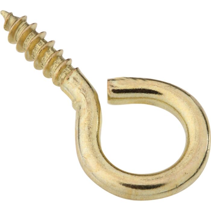 National Hardware #10 Brass Large Screw Eye (4 Ct.)