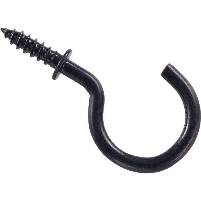 National Hardware Cup Hook (Black - 30 pk) 1 in.