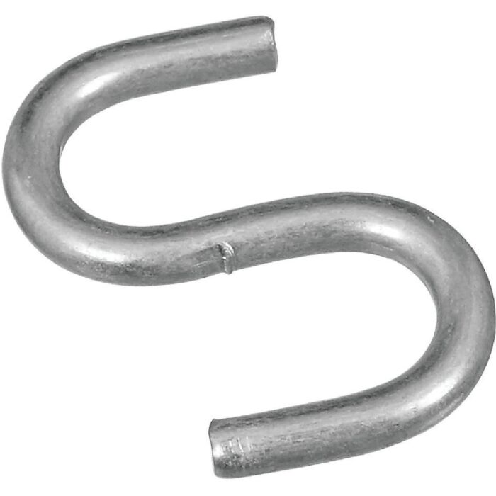 National Hardware Open S-Hook (Zinc - 8 pk) 3/4 in.