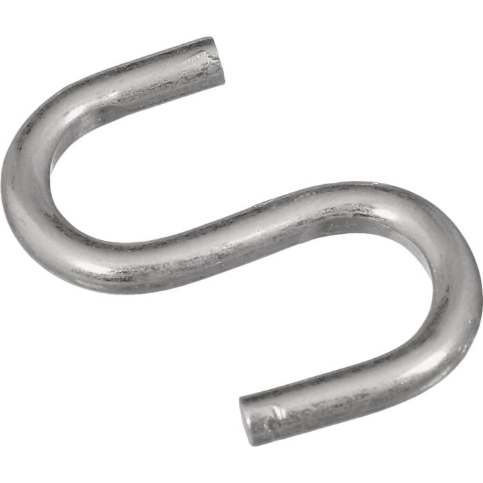 National Hardware Open S-Hook (Zinc - 6 pk) 1 in.