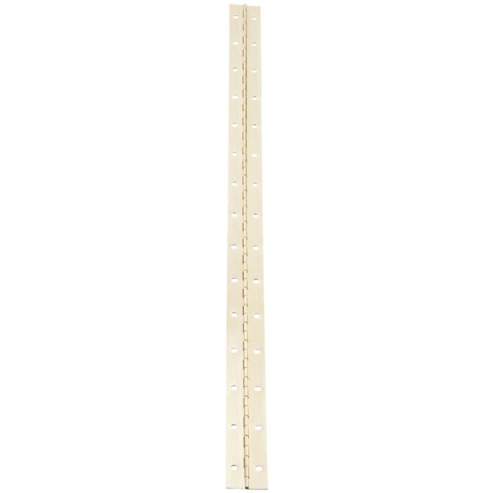 National Hardware Steel 1-1/2 In. x 30 In. Bright Brass Continuous Hinge