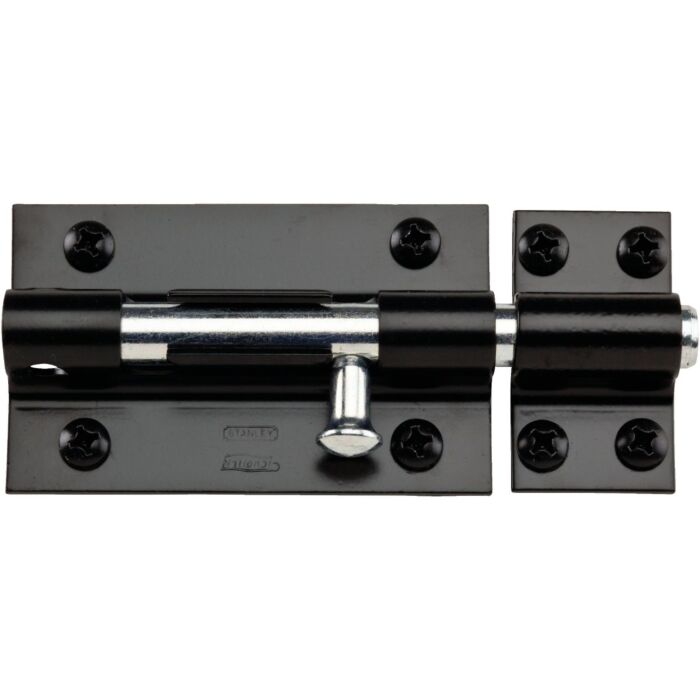 National Hardware 5 In. Black Extra Heavy Door Barrel Bolt