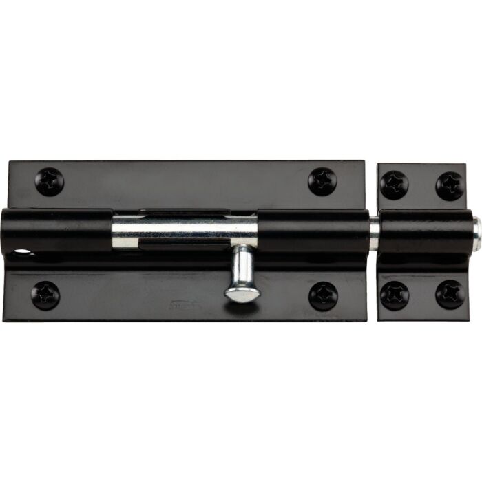 National Hardware 8 In. Black Extra Heavy-Duty Door Barrel Bolt