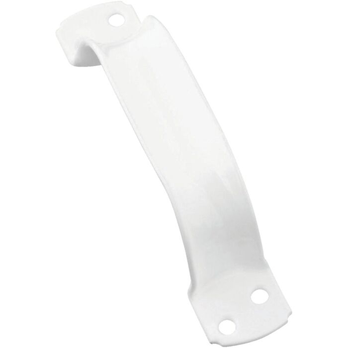 National Hardware 6-3/4 In. White Vinyl Coated Zinc Door Pull