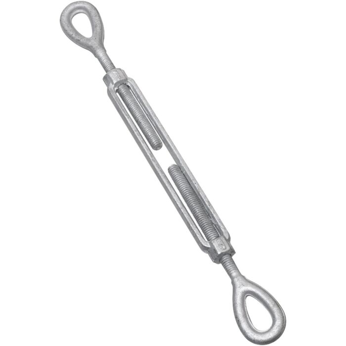 3/8" x 6" Eye To Eye Turnbuckle, Galvanized