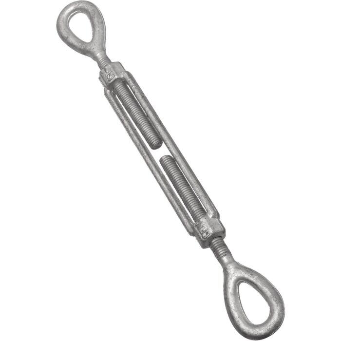 1/2" x 6" Eye To Eye Turnbuckle, Galvanized