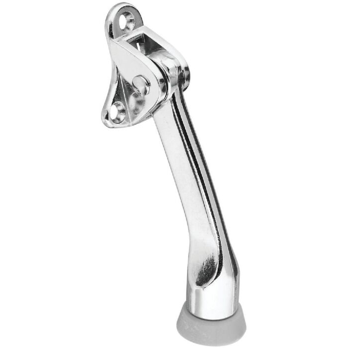 National Hardware 4 In. Chrome Kickdown Door Holder