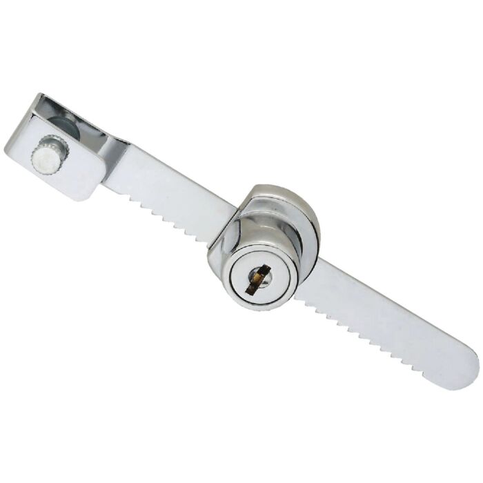 National Hardware 4-1/2 In. Chrome Keyed Showcase Lock - Keyed Alike