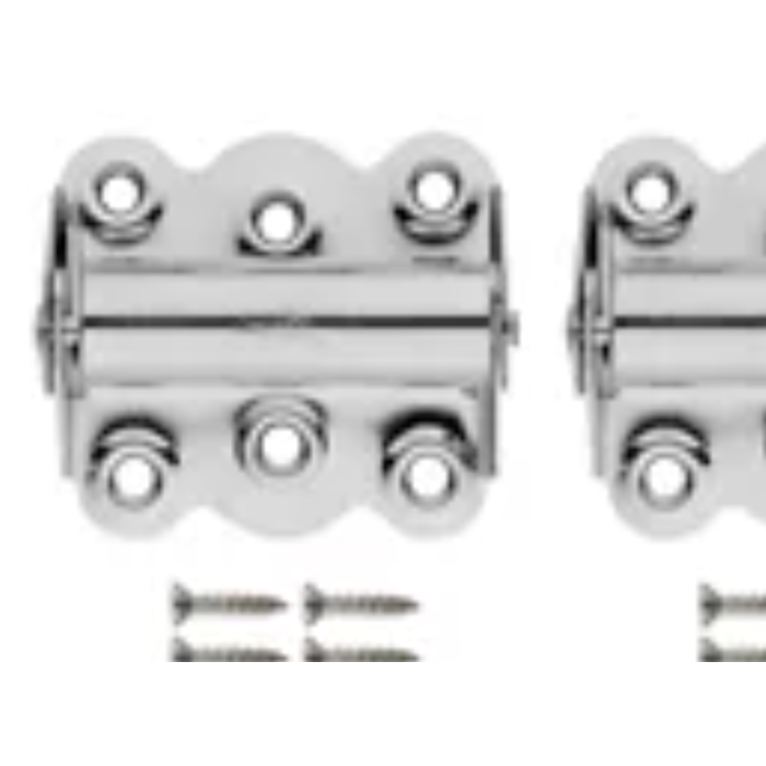 National Hardware SS Door Spring Hinge (2pk) 2-3/4 in.