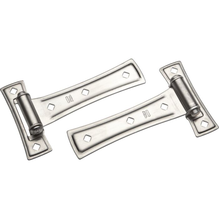 National Hardware Contemporary T-Hinges 7" Nickel