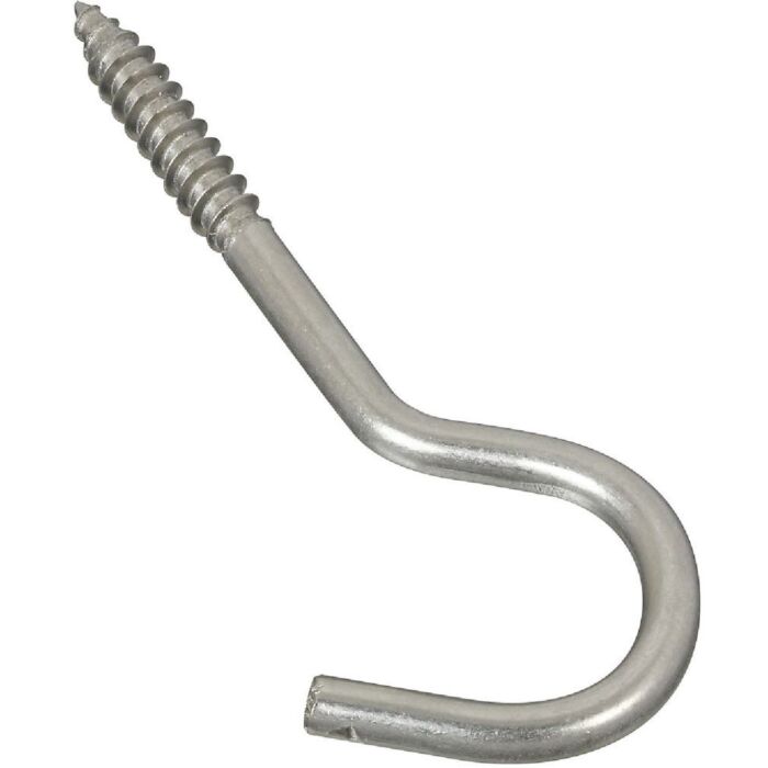 National Hardware Screw Hook (Stainless Steel) 1/4x 4-1/4