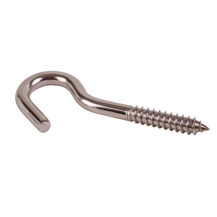 National Hardware Screw Hook (Stainless Steel) 3/8x 4-7/8