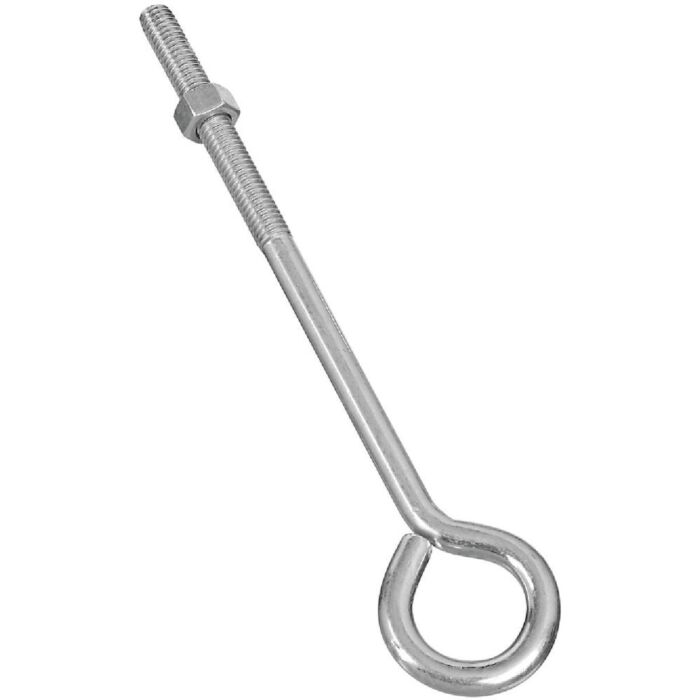 National 3/8 In. x 8 In. Zinc Eye Bolt with Hex Nut