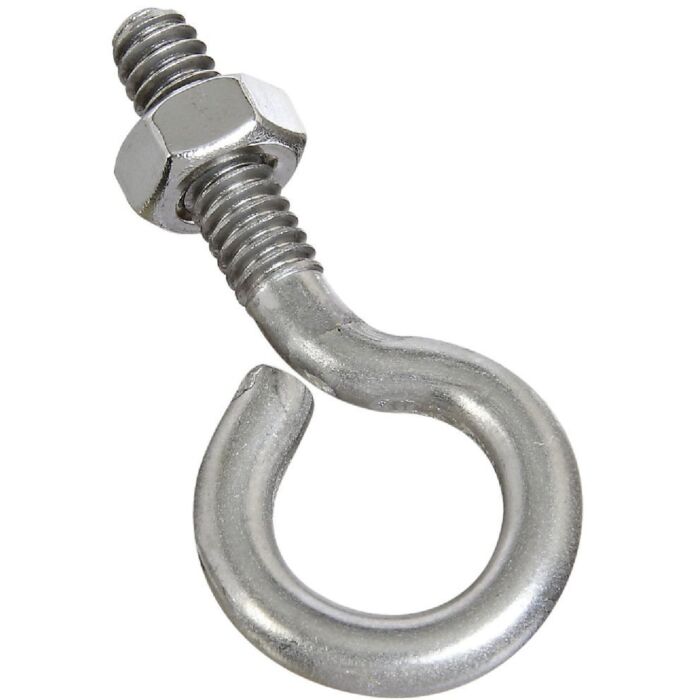 National Hardware 1/4" x 2" Eye Bolt, Stainless Steel