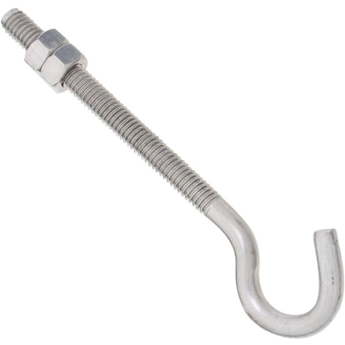 National Hardware 5/16" x 5" Hook Bolt, Stainless Steel