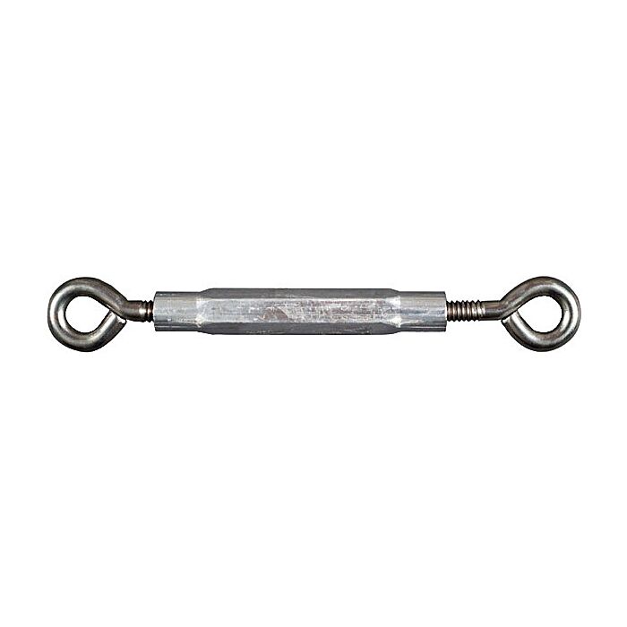National Hardware 1/4" x 7-1/2" Eye To Eye Turnbuckle, Stainless Steel/ Aluminum