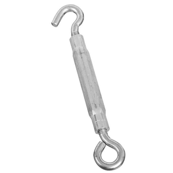 National Hardware 3/8" x 10-1/2" Hook To Eye Turnbuckle, Zinc/Aluminum
