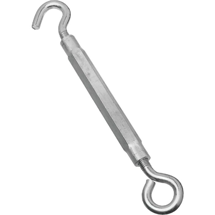 National Hardware 1/2" x 17" Hook To Eye Turnbuckle, Zinc/Aluminum