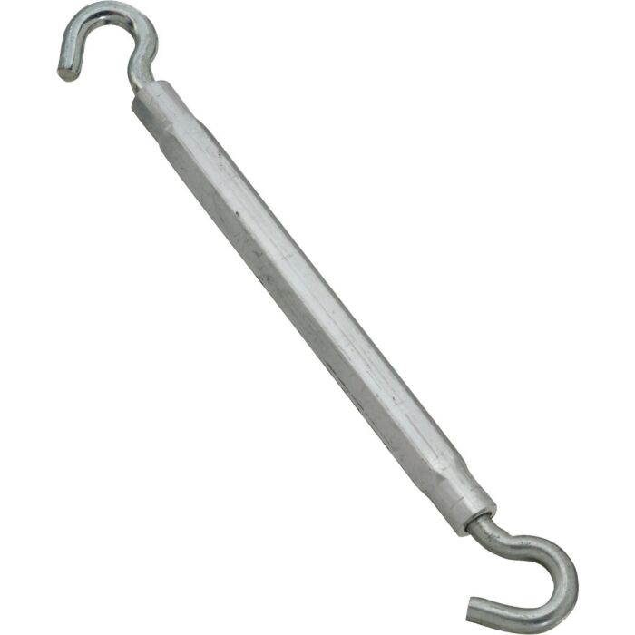 National Hardware 3/8" x 16" Hook To Hook Turnbuckle, Zinc/Aluminum