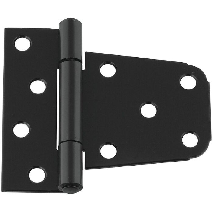 National 3-1/2 In. Black Heavy-Duty Gate Hinge