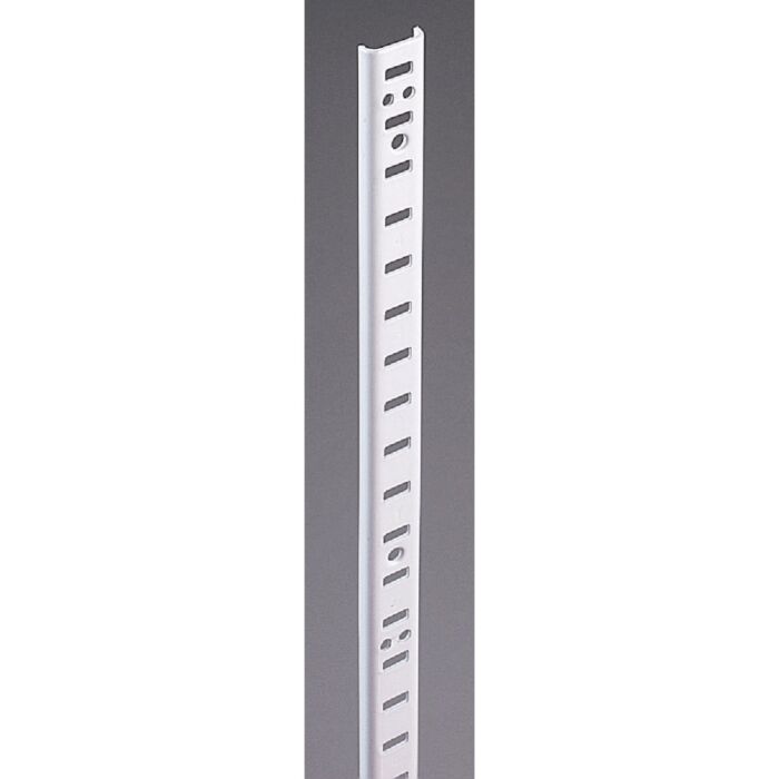 National Hardware Knape & Vogt 255 Series 48 In. Zinc-Plated Steel Mortise-Mount Pilaster Shelf Standard