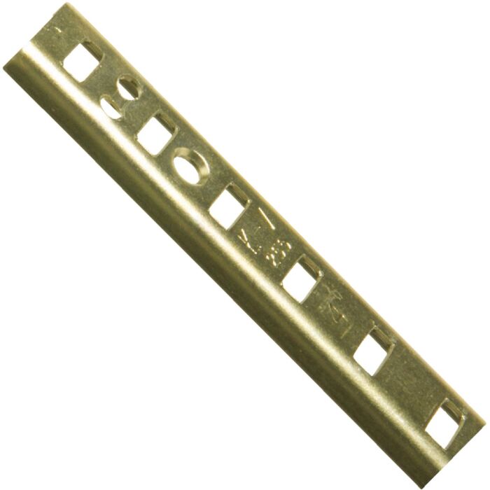 National Hardware Knape & Vogt 255 Series 48 In. Brass Mortise-Mount Pilaster Shelf Standard