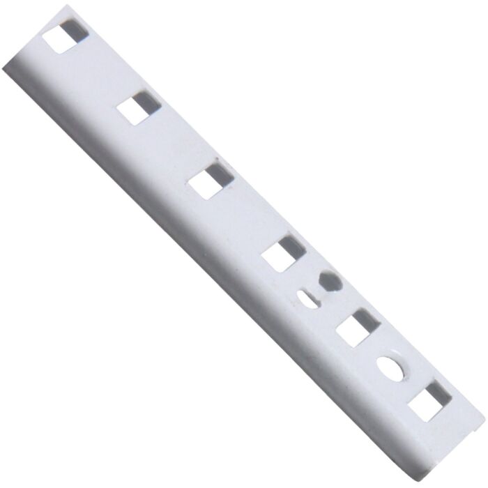 National Hardware Knape & Vogt 255 Series 72 In. White Steel Mortise-Mount Pilaster Shelf Standard