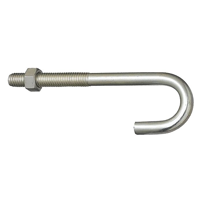 National Hardware 3/8" x 5" Hook J-Bolt, Zinc