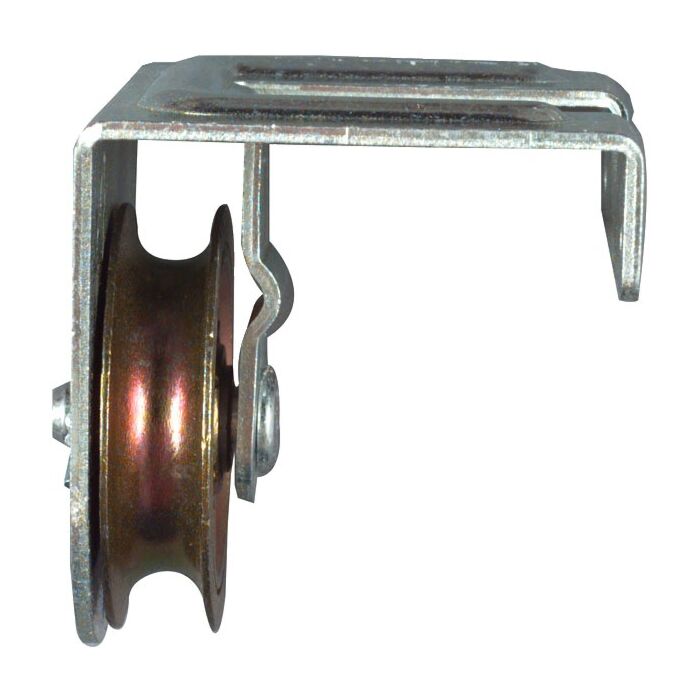 National Hardware Pulley, 3/8 in Rope, 100 lb Working Load, 2 in Sheave, Zinc