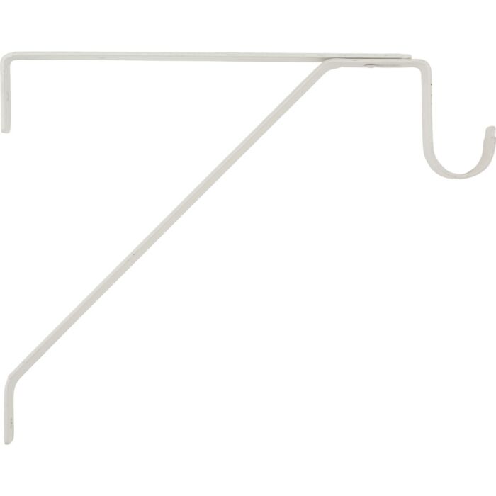 National Hardware White Shelf/Rod Bracket