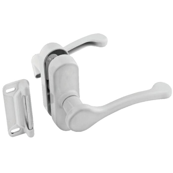 National Hardware White Lever Screen/Storm Door Latch