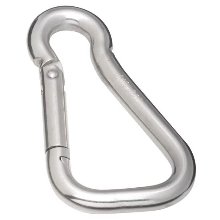 National Hardware Spring Snap, 925 lb Working Load, Stainless Steel, Zinc