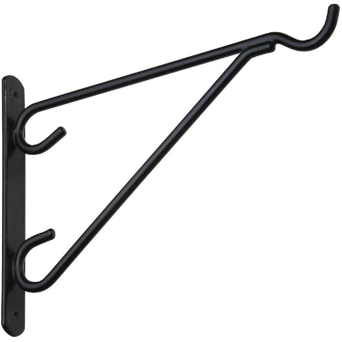 National Hardware 12 In. Black Vinyl-Coated Steel Plant Hanger Bracket