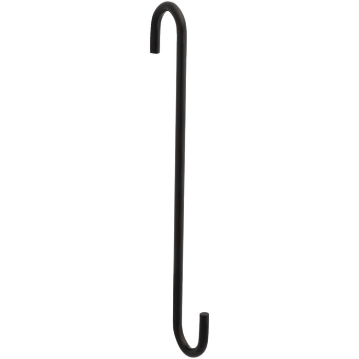 National Hardware 8 In. Black Steel Modern Large S-Hook Plant Hanger