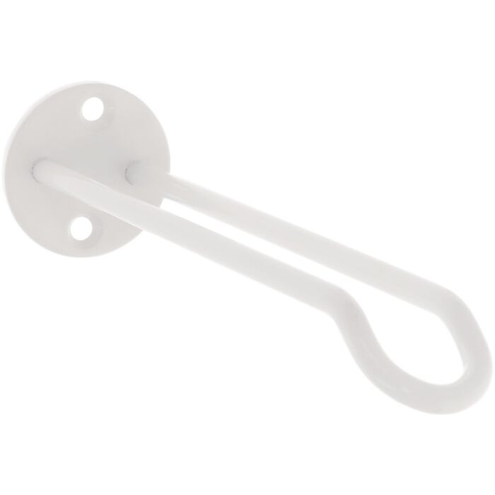 National 2681 7 In. White Steel Wall Base Plant Hanger