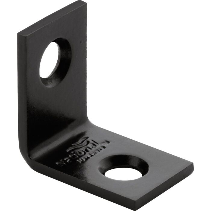 National Hardware Corner Brace (Black - 4pk) 3/4 in. x 1/2 in.