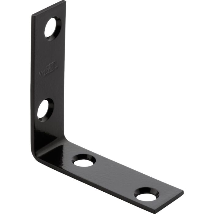 National Hardware Corner Brace (Black - 4pk) 2 in. x 5/8 in.