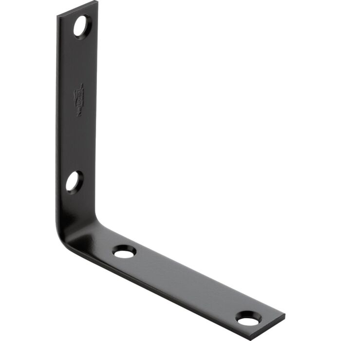 National Hardware Corner Brace (Black - 4pk) 3-1/2 in. x 3/4 in.