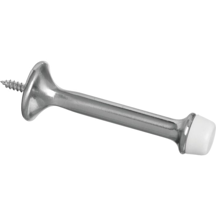 National Hardware 3 In. Satin Nickel Rigid Door Stop (2-Count)