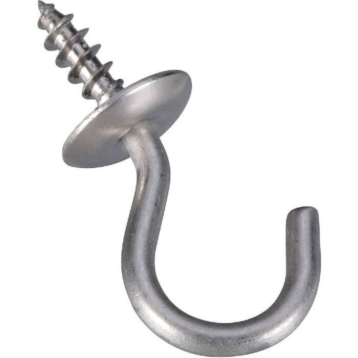 National Hardware Cup Hook (Stainless Steel - 4 pk) 1-1/8 in.