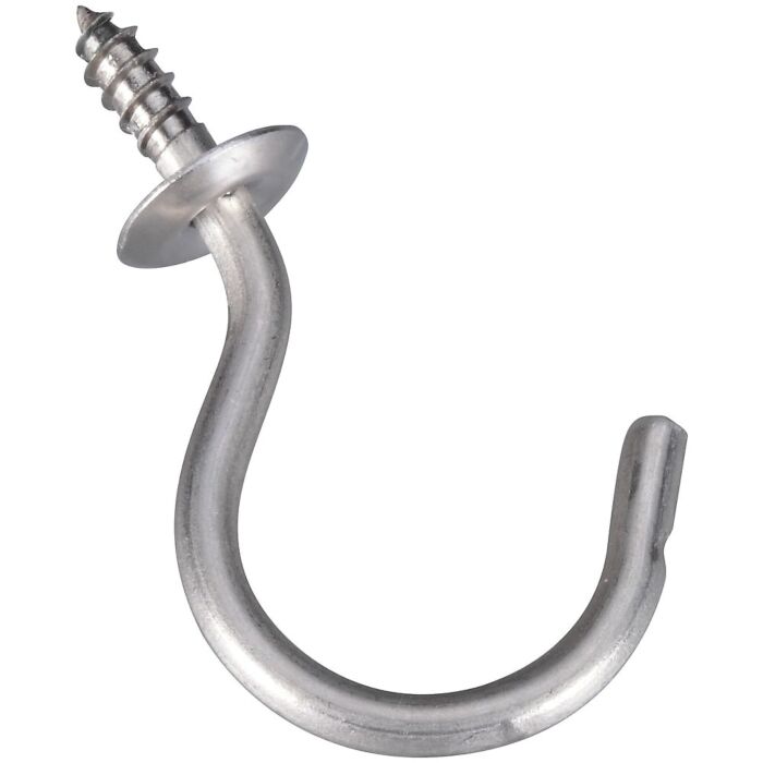 National Hardware Cup Hook (Stainless Steel - 2 pk) 2 in.