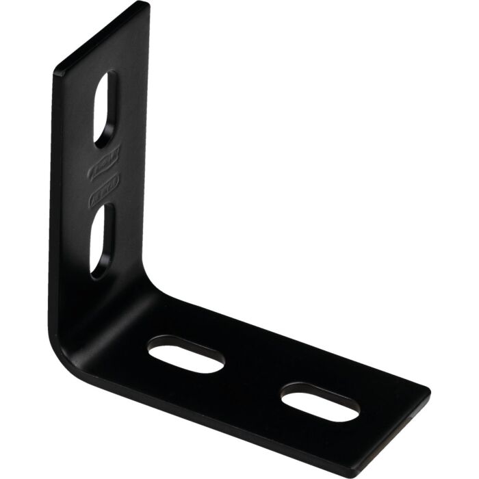 National Hardware 3.1 In. x 1.5 In. Black Heavy-Duty Corner Brace