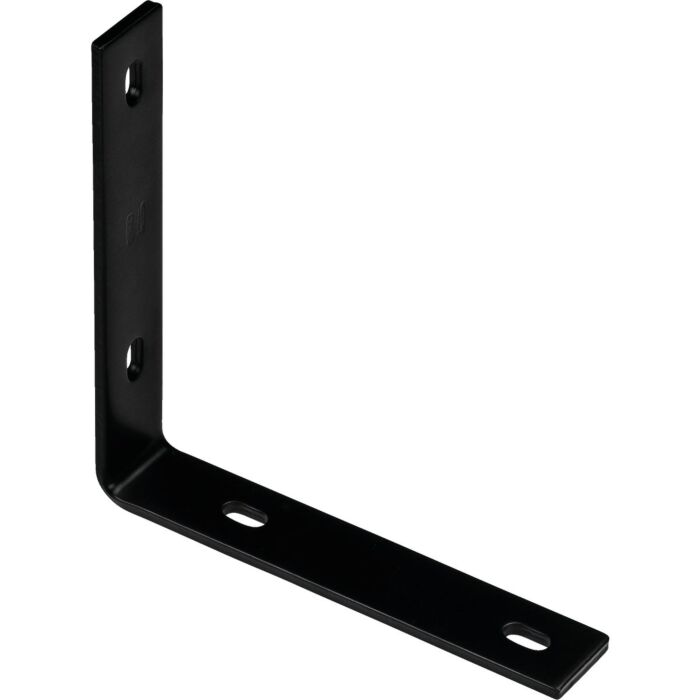 National Hardware 8.25 In. x 1.5 In. Black Heavy-Duty Corner Brace