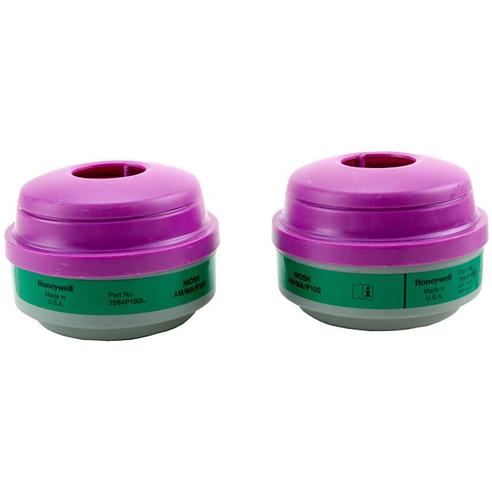 North® by Honeywell 7584P100L L P100 Ammonia/Methylamine Cartridge with P100 Filter