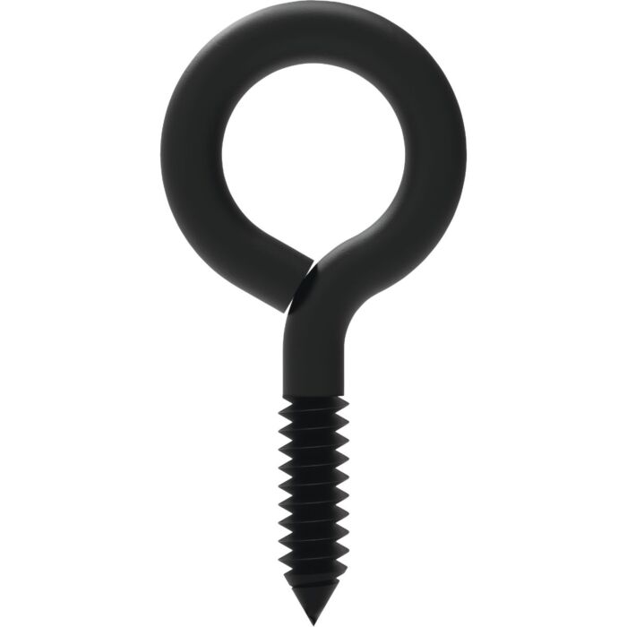 National Hardware Screw Eye (Black - 2 pk) 1-5/8 in.