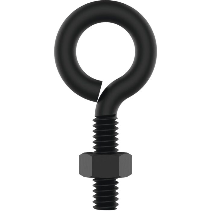 National Hardware 1/4" x 2" Eye Bolt, Black
